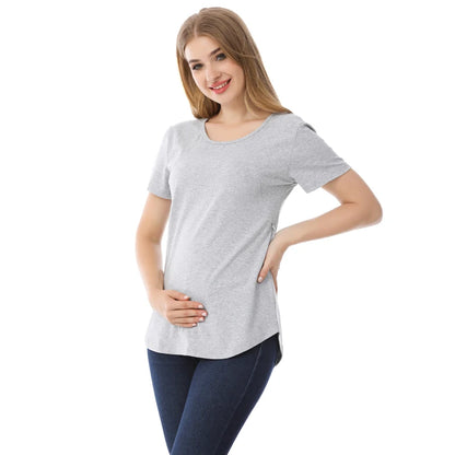 BlossomEase™ Maternity & Nursing T-Shirt – Comfort, Confidence & Style for Every Mum