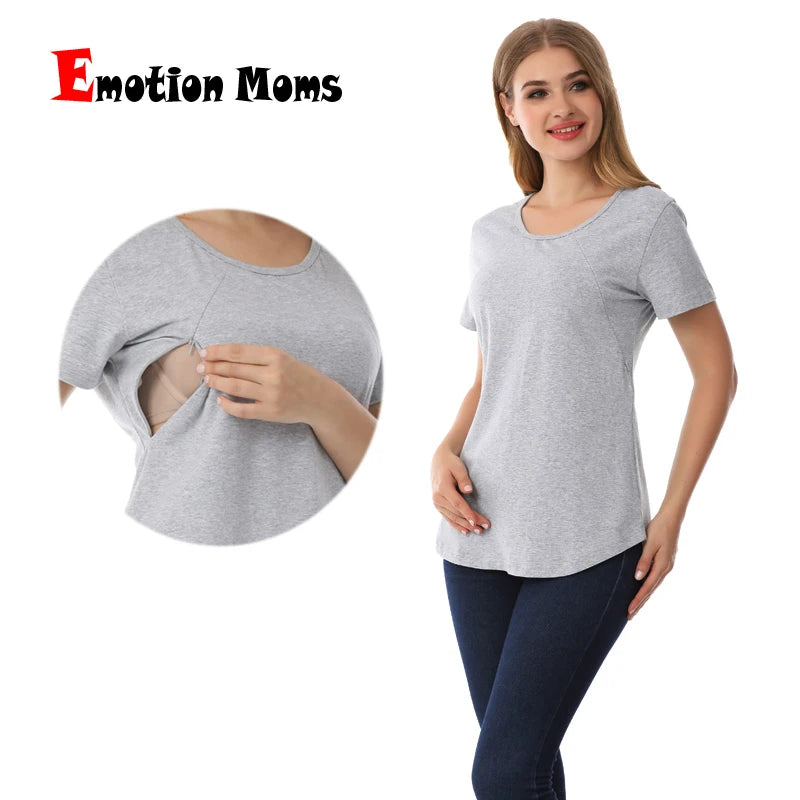 BlossomEase™ Maternity & Nursing T-Shirt – Comfort, Confidence & Style for Every Mum