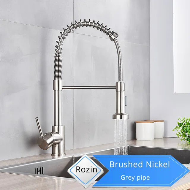 🚰 Rozin Matte Black 360° Rotating Kitchen Mixer Tap – Sleek Design, Dual Mode & Effortless Functionality 🖤