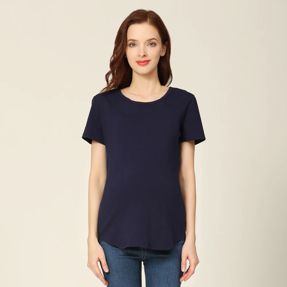 BlossomEase™ Maternity & Nursing T-Shirt – Comfort, Confidence & Style for Every Mum