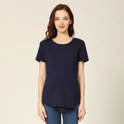 BlossomEase™ Maternity & Nursing T-Shirt – Comfort, Confidence & Style for Every Mum
