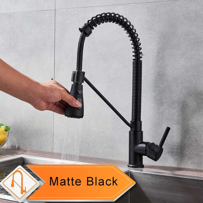 🚰 Rozin Matte Black 360° Rotating Kitchen Mixer Tap – Sleek Design, Dual Mode & Effortless Functionality 🖤