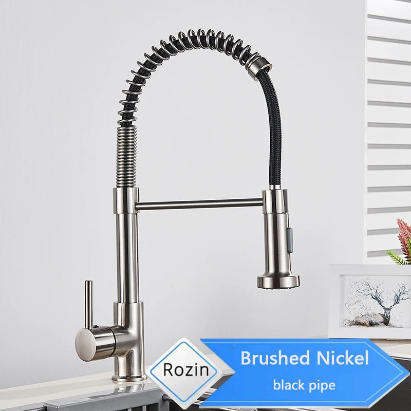 🚰 Rozin Matte Black 360° Rotating Kitchen Mixer Tap – Sleek Design, Dual Mode & Effortless Functionality 🖤