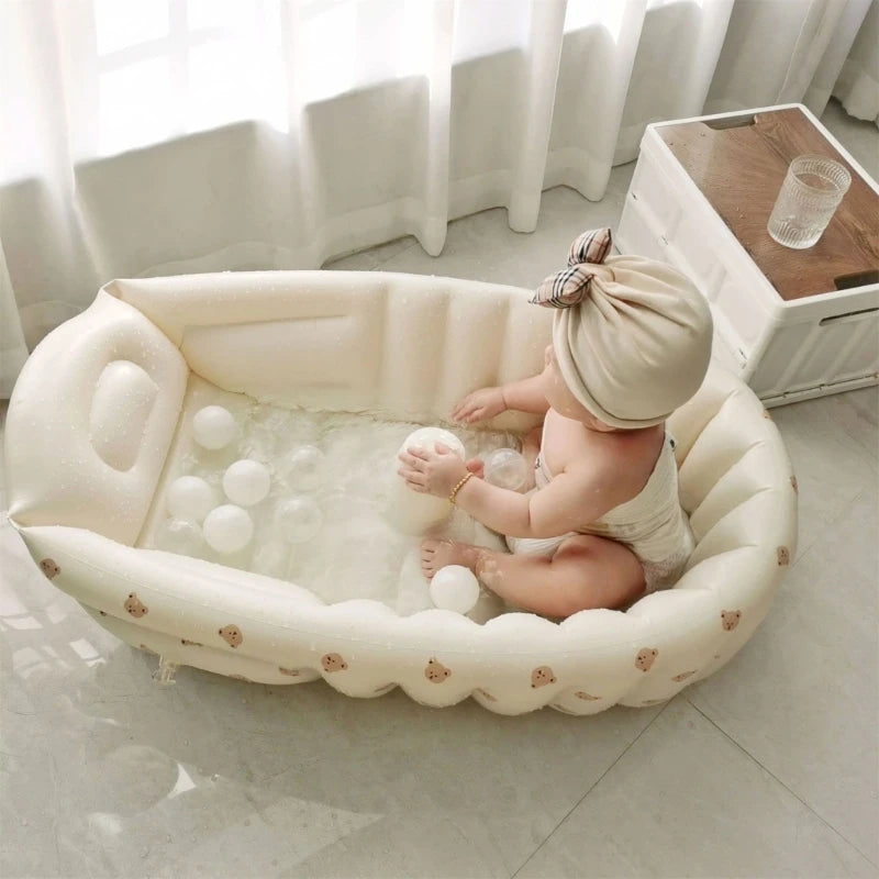 Foldable Baby Pool – Safe Inflatable Tub for Summer Play