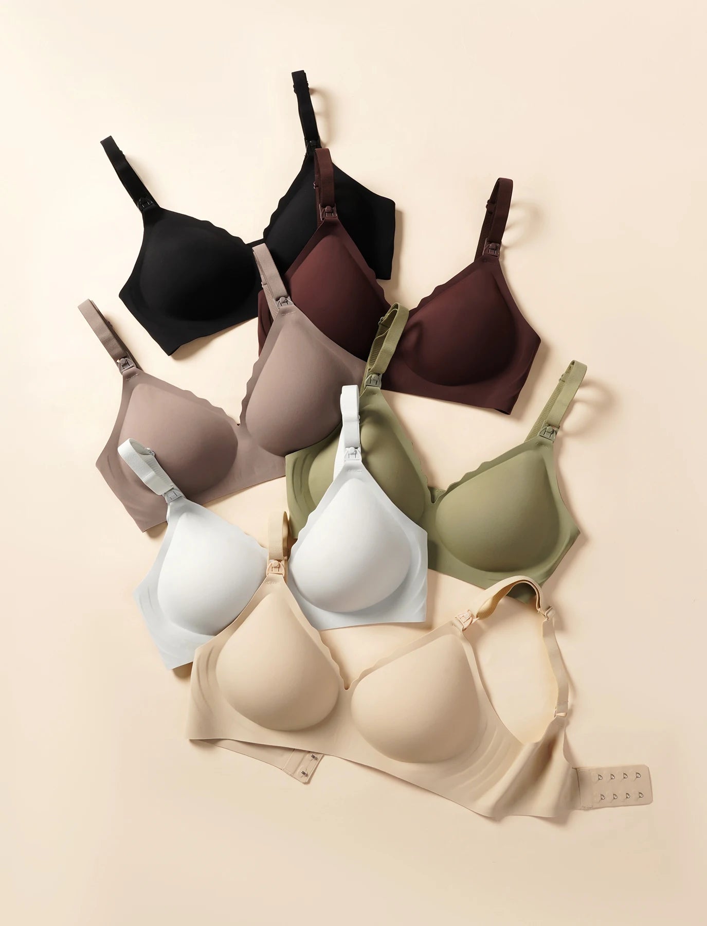 💞 Seamless Push-Up Maternity & Nursing Bra – Breathable Comfort with Lift & Support for New Mums 🤱