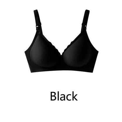 💞 Seamless Push-Up Maternity & Nursing Bra – Breathable Comfort with Lift & Support for New Mums 🤱