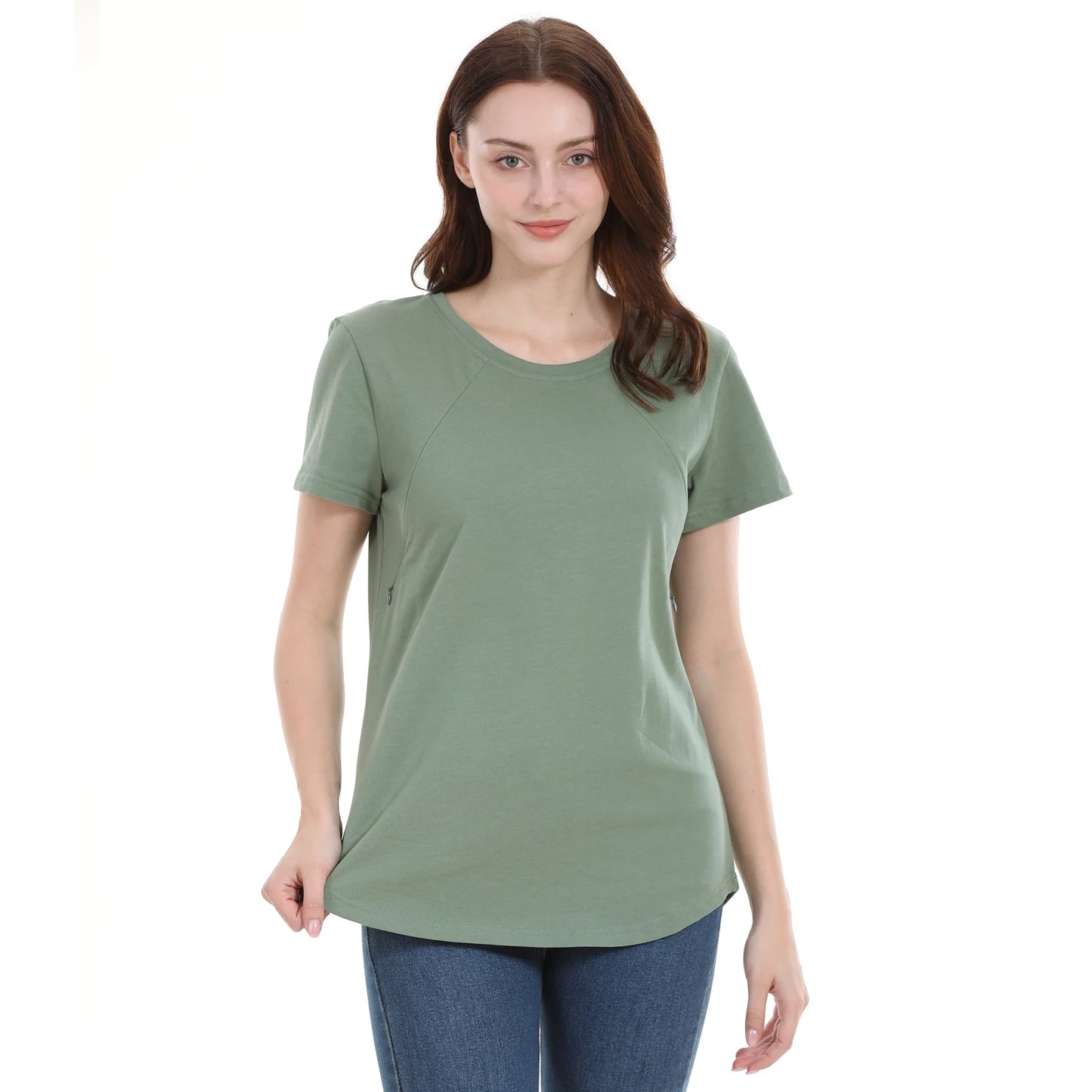 BlossomEase™ Maternity & Nursing T-Shirt – Comfort, Confidence & Style for Every Mum