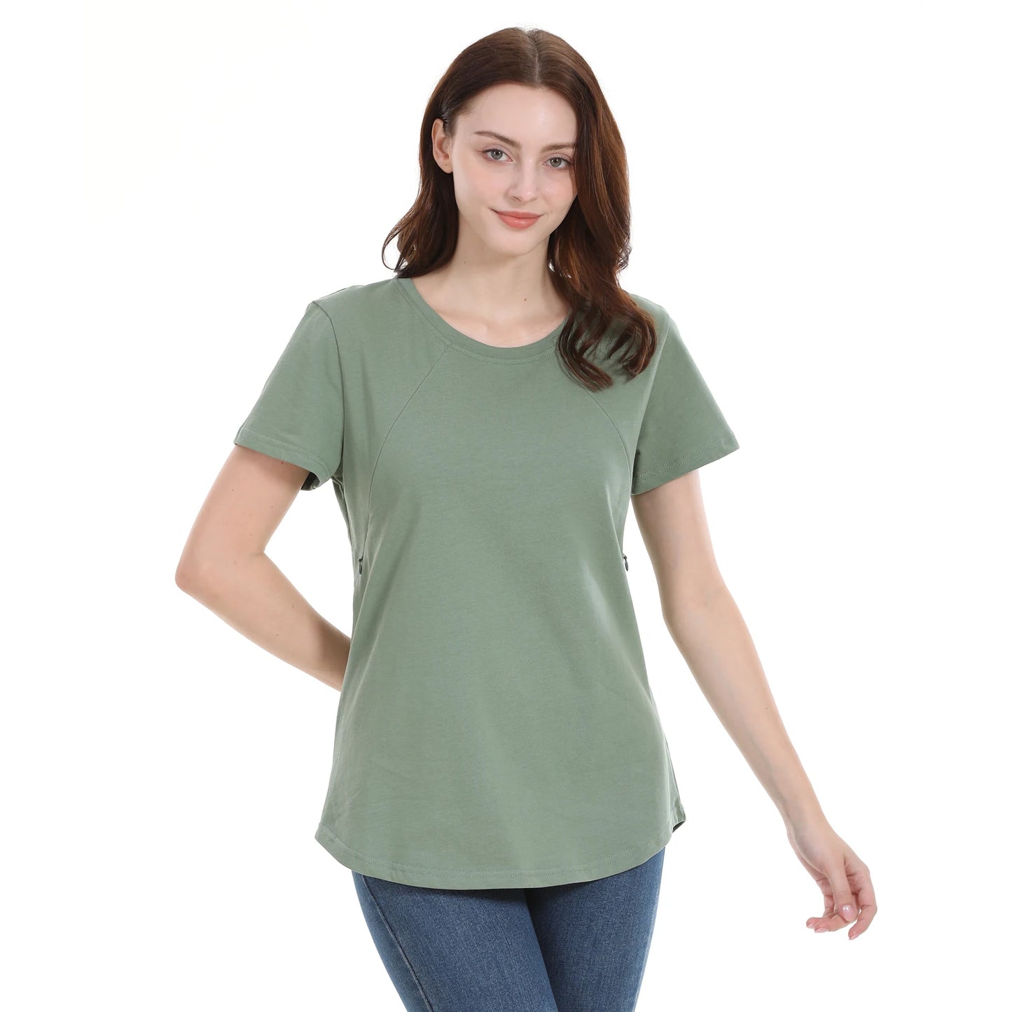 BlossomEase™ Maternity & Nursing T-Shirt – Comfort, Confidence & Style for Every Mum