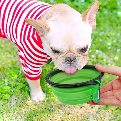 🐕 Portable Collapsible Pet Food Bowl – Durable, Foldable & Perfect for Travel Adventures 🐾