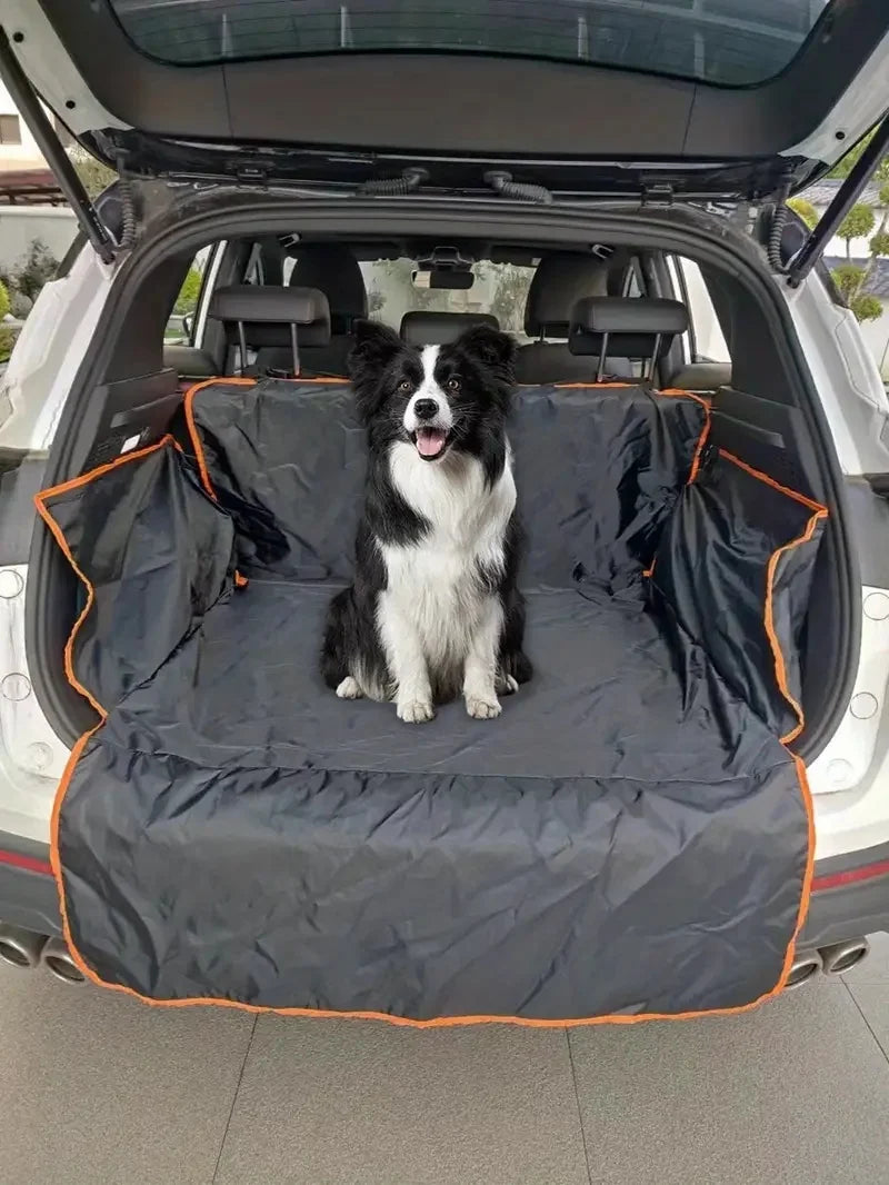 🚘 Durable Polyester Pet Trunk Mat – Waterproof, Non-Slip & Scratch-Resistant Protection for Cars and SUVs 🐾