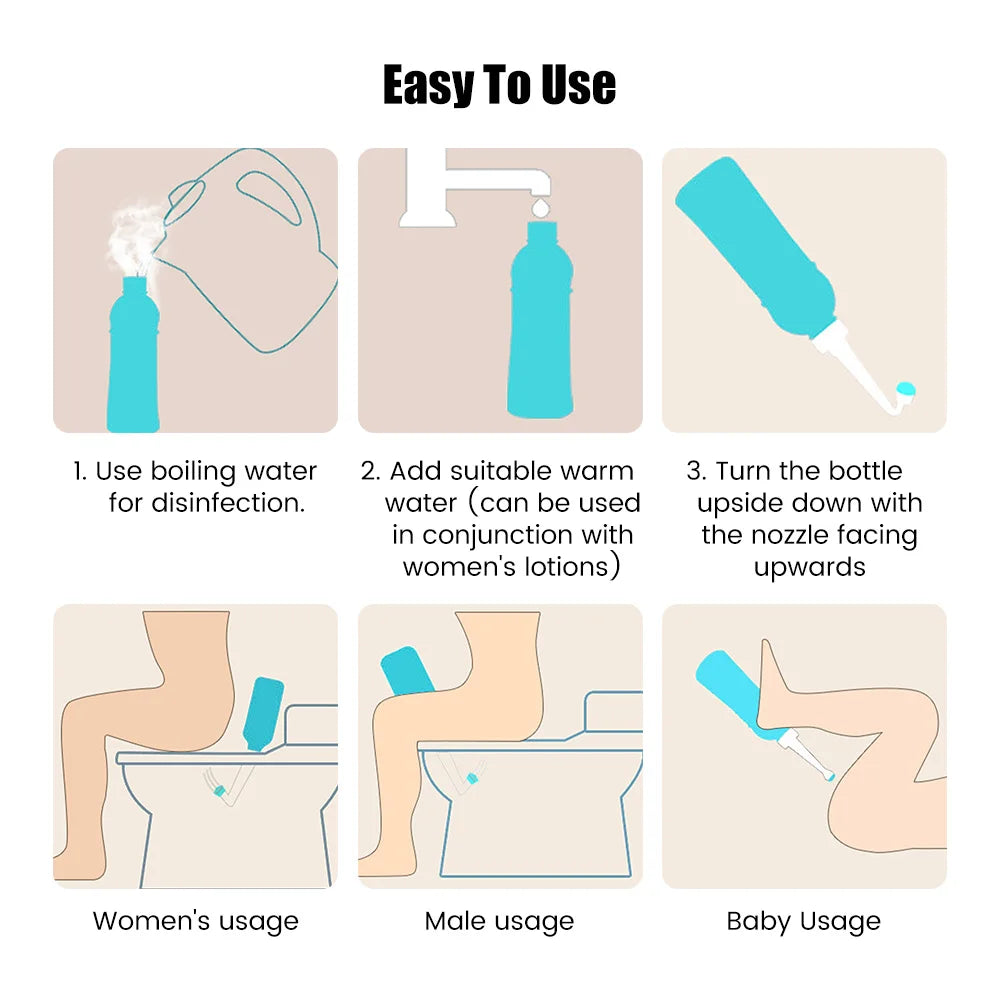 Portable Handheld Bidet – Travel Hygiene Spray Bottle