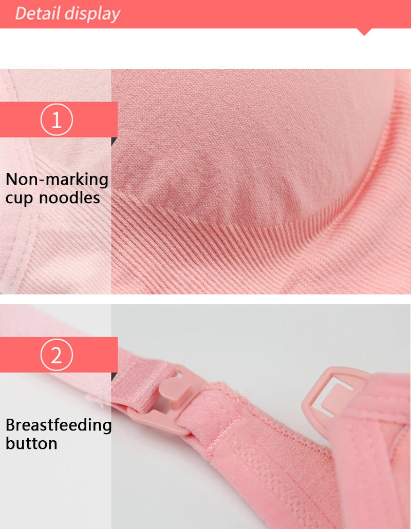 🤍 Wireless Maternity & Nursing Bra – Breathable Comfort and Gentle Support for Every Mum 🤱