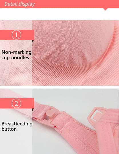 🤍 Wireless Maternity & Nursing Bra – Breathable Comfort and Gentle Support for Every Mum 🤱