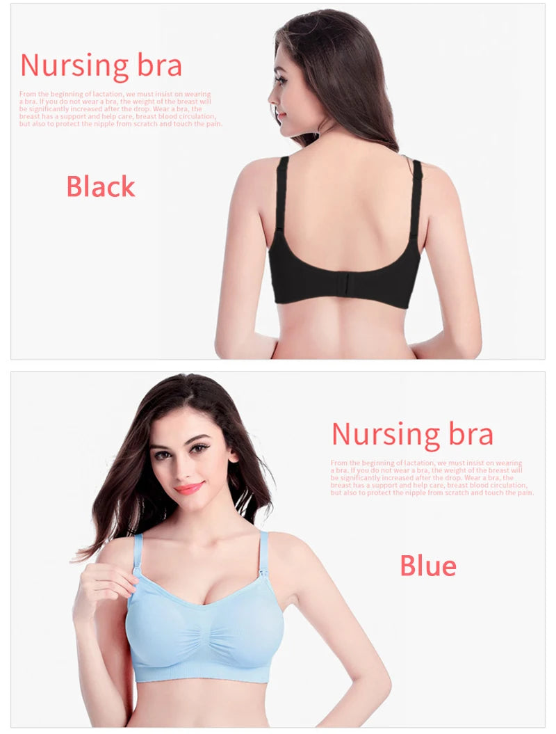🤍 Wireless Maternity & Nursing Bra – Breathable Comfort and Gentle Support for Every Mum 🤱