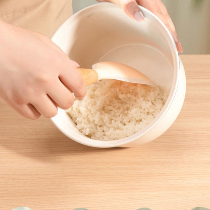 Silicone Rice Spoon – Non-Stick Wooden Handle Kitchen Tool
