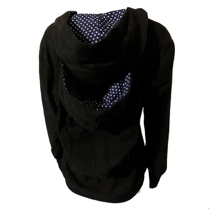 Multifunctional Mom Hoodie – Warm Detachable Baby Pouch