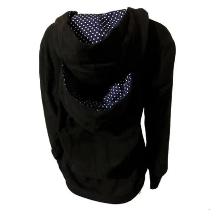 Multifunctional Mom Hoodie – Warm Detachable Baby Pouch