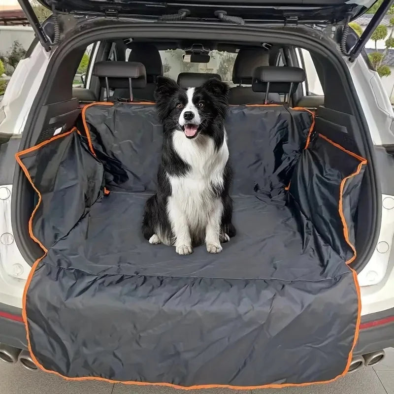 🚘 Durable Polyester Pet Trunk Mat – Waterproof, Non-Slip & Scratch-Resistant Protection for Cars and SUVs 🐾