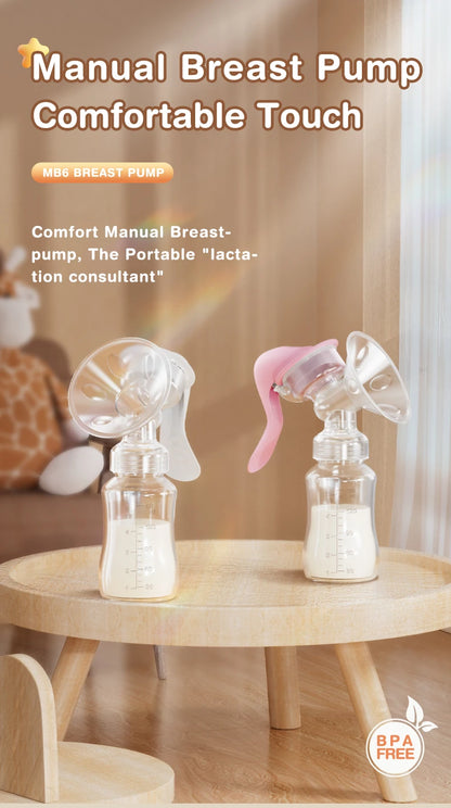 MAMIJOY™ Manual Breast Pump – Gentle, Efficient, and BPA-Free Comfort for Every Mum