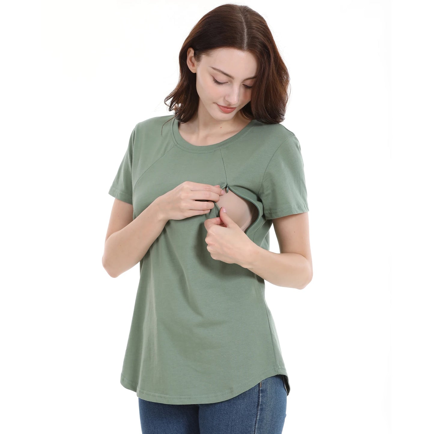 BlossomEase™ Maternity & Nursing T-Shirt – Comfort, Confidence & Style for Every Mum