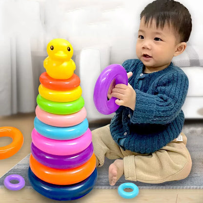 🎡 Montessori Rolling Ball Tower – Fun Stacking & Tracking Toy for Early Learning and Development 🧠