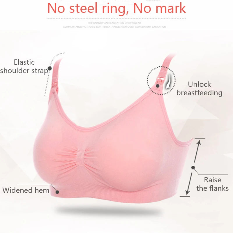 🤍 Wireless Maternity & Nursing Bra – Breathable Comfort and Gentle Support for Every Mum 🤱