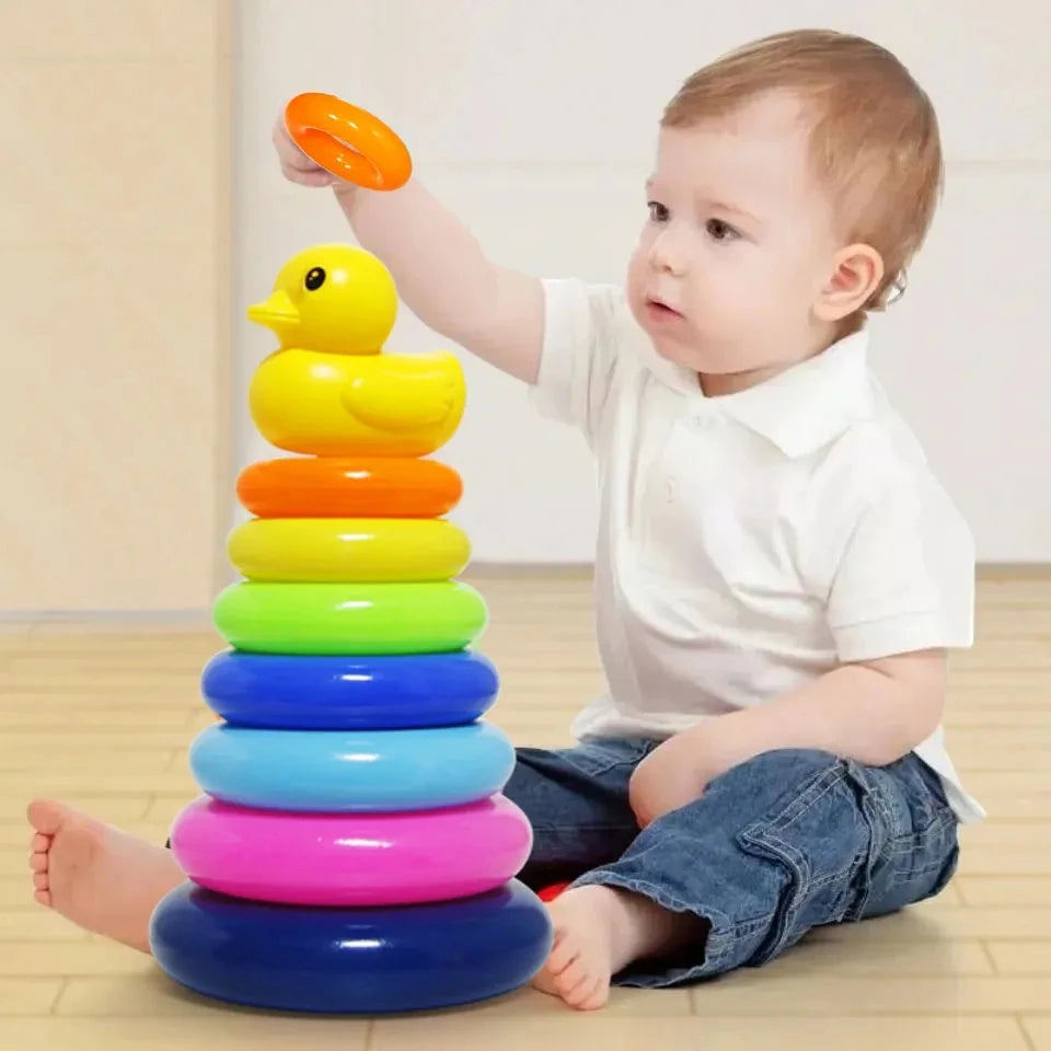 🎡 Montessori Rolling Ball Tower – Fun Stacking & Tracking Toy for Early Learning and Development 🧠