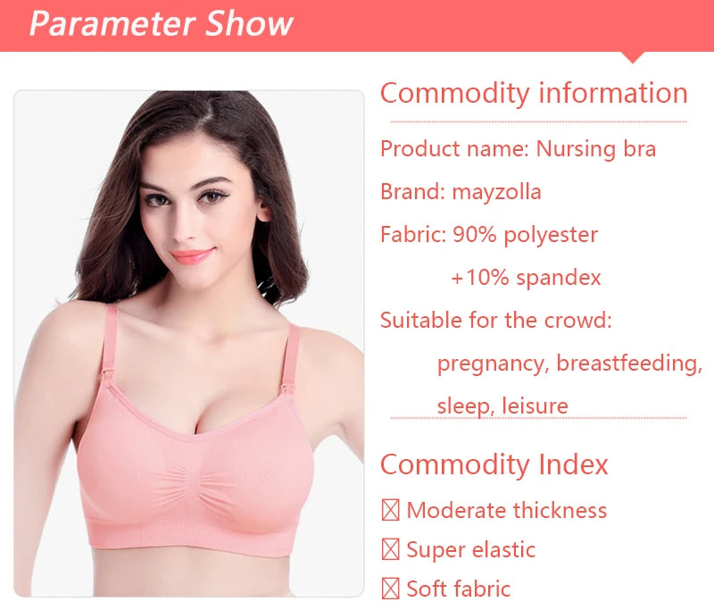 🤍 Wireless Maternity & Nursing Bra – Breathable Comfort and Gentle Support for Every Mum 🤱