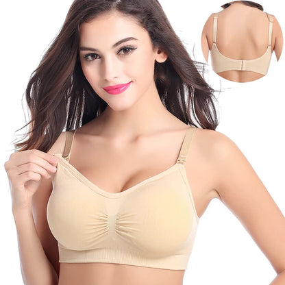 🤍 Wireless Maternity & Nursing Bra – Breathable Comfort and Gentle Support for Every Mum 🤱