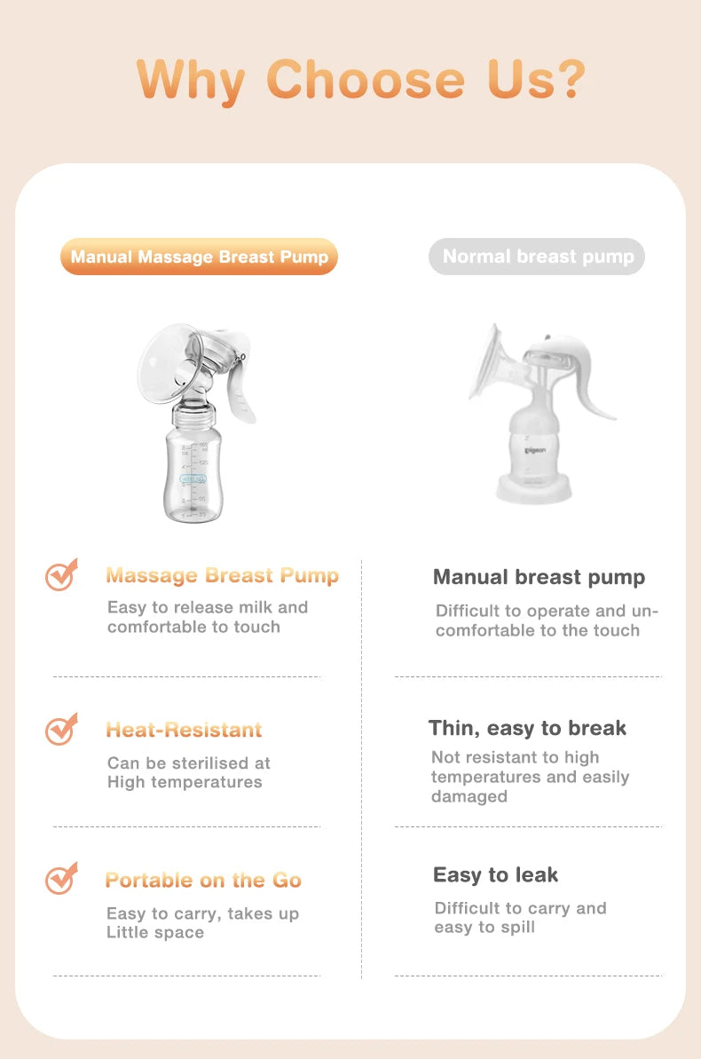 MAMIJOY™ Manual Breast Pump – Gentle, Efficient, and BPA-Free Comfort for Every Mum