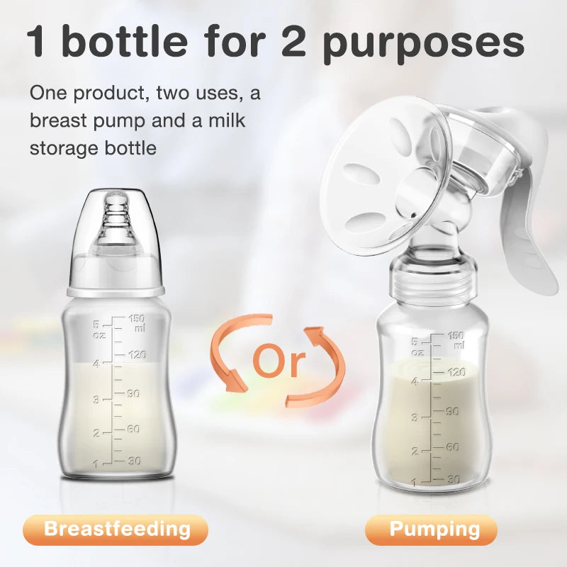 MAMIJOY™ Manual Breast Pump – Gentle, Efficient, and BPA-Free Comfort for Every Mum