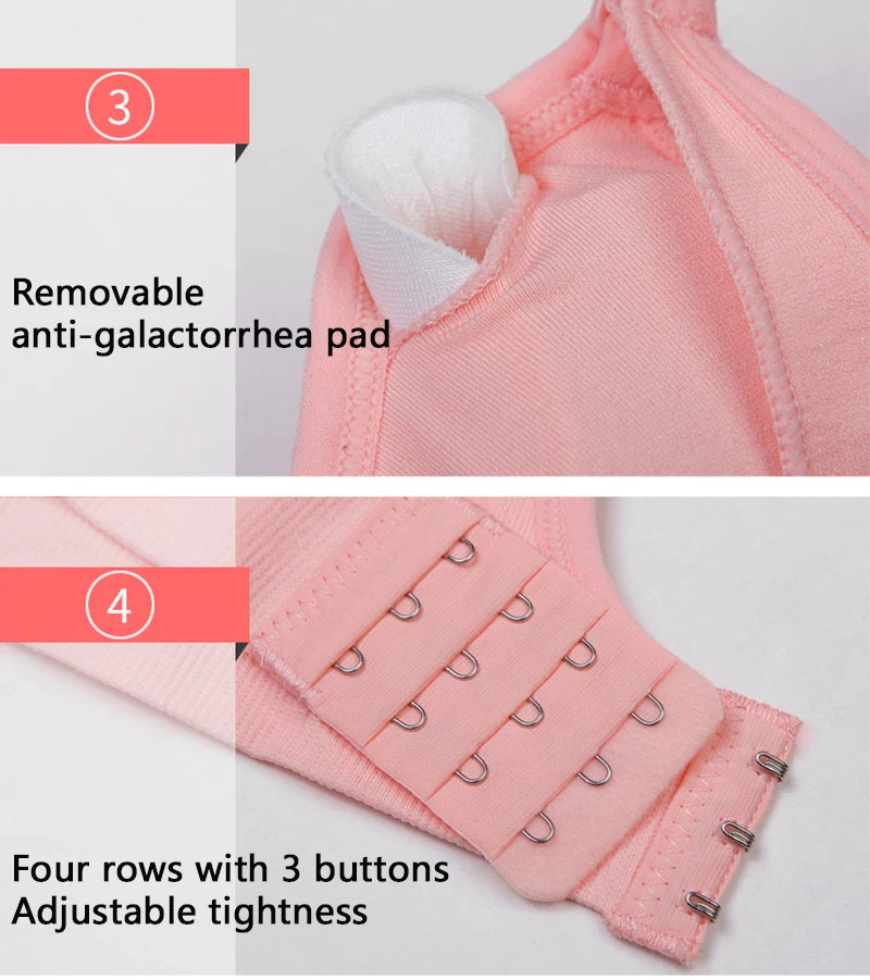 🤍 Wireless Maternity & Nursing Bra – Breathable Comfort and Gentle Support for Every Mum 🤱