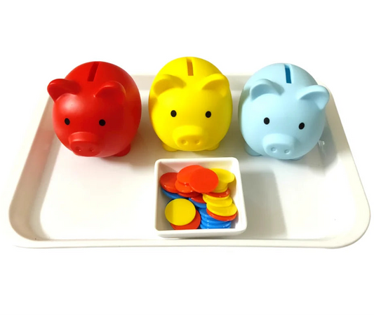 Montessori Piggy Bank Toy – Coin Box for Fine Motor Skills