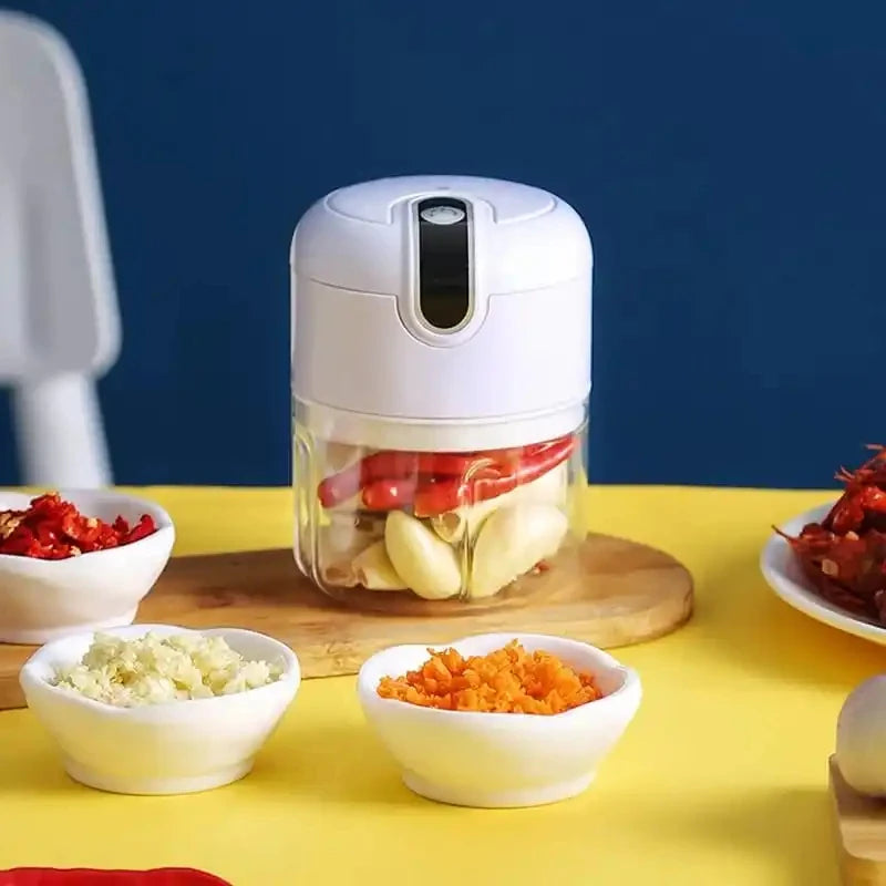 🔪 250ml Electric Mini Food Processor – Compact, Powerful & Effortless Kitchen Helper 🍅🥕
