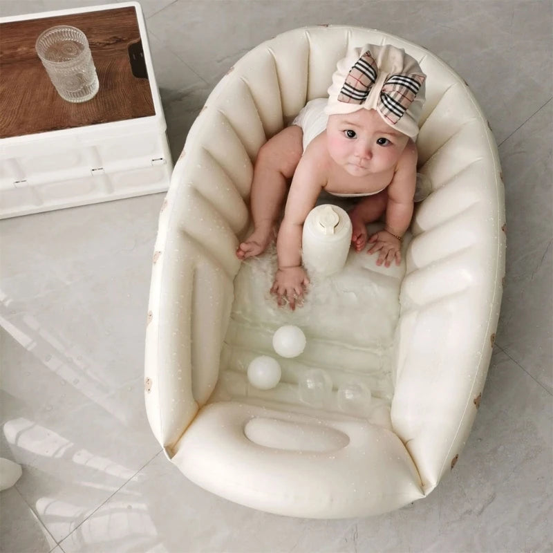 Foldable Baby Pool – Safe Inflatable Tub for Summer Play