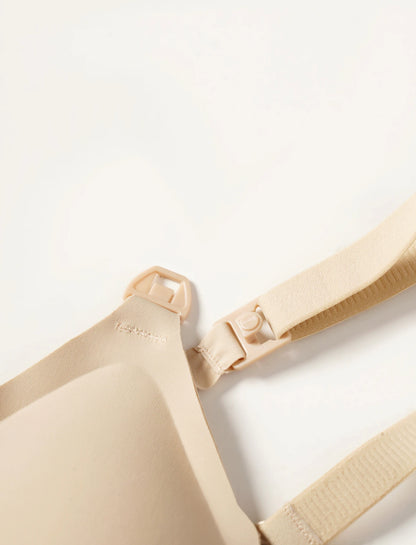 💞 Seamless Push-Up Maternity & Nursing Bra – Breathable Comfort with Lift & Support for New Mums 🤱