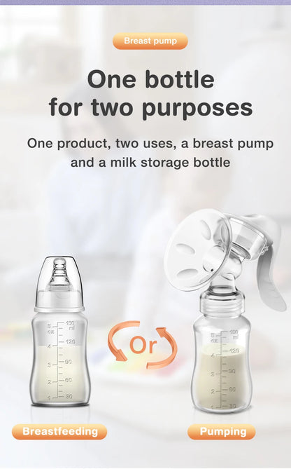 MAMIJOY™ Manual Breast Pump – Gentle, Efficient, and BPA-Free Comfort for Every Mum