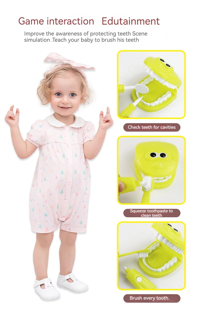 🦷 Montessori Dentist Role Play Set – Fun Learning Toy for Kids’ Imagination & Parent-Child Playtime 👩‍⚕️👦