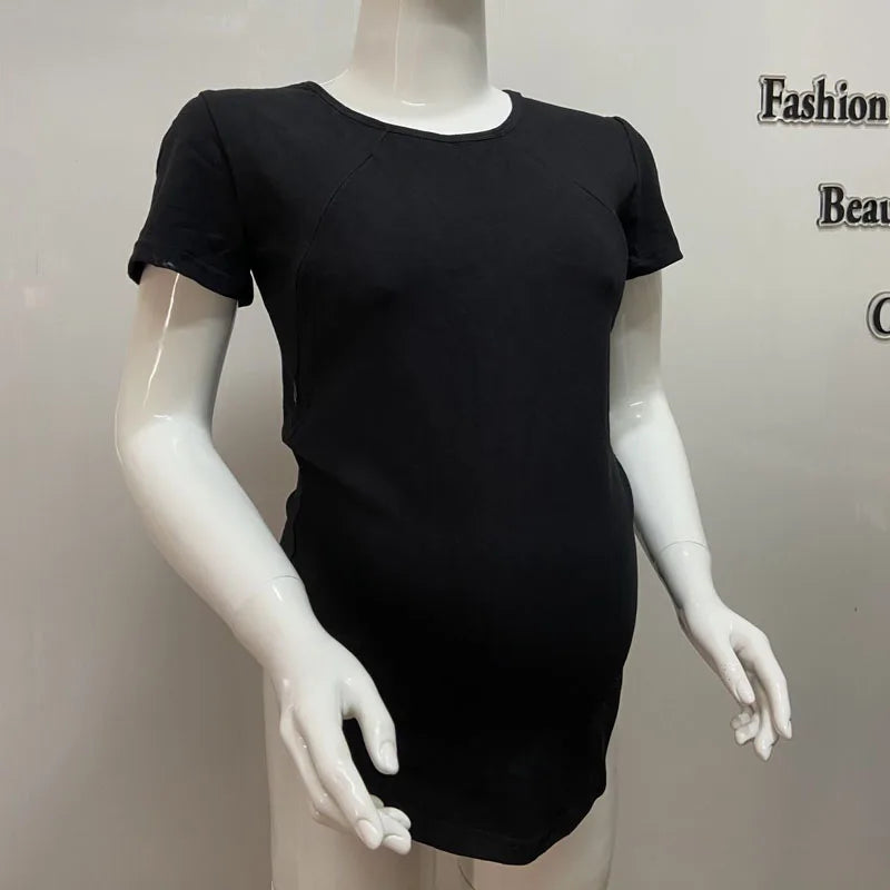 BlossomEase™ Maternity & Nursing T-Shirt – Comfort, Confidence & Style for Every Mum