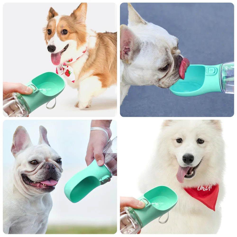 🐾 Portable Dog Water Bottle – Leakproof Travel Feeder for Pets On the Go 🚶‍♀️🐕