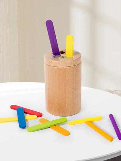 🎨 Montessori Wooden Colour Sorting Toy – Fun Sensory Learning for Curious Little Hands 🌈