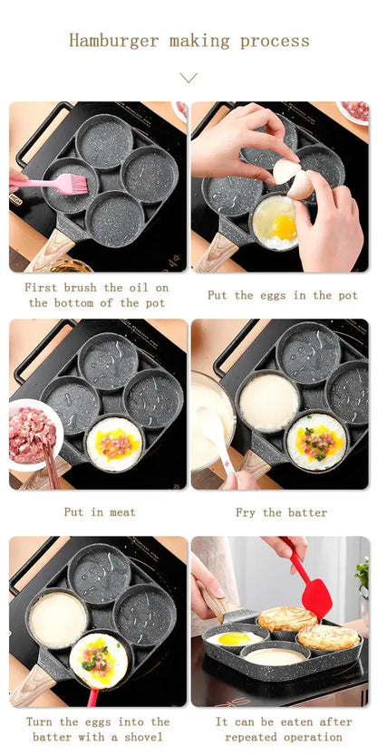 Nonstick Omelet Pan – 4-Cup Egg Frying Skillet for Breakfast