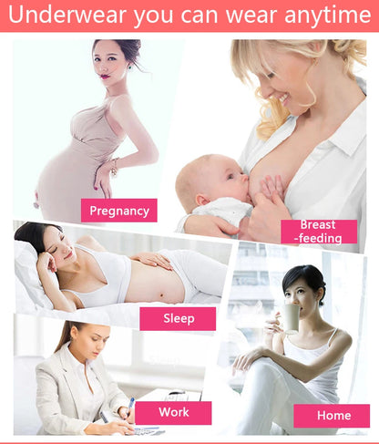 🤍 Wireless Maternity & Nursing Bra – Breathable Comfort and Gentle Support for Every Mum 🤱