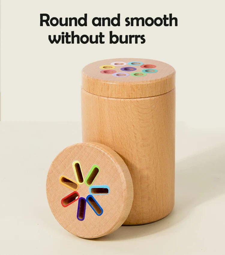 🎨 Montessori Wooden Colour Sorting Toy – Fun Sensory Learning for Curious Little Hands 🌈