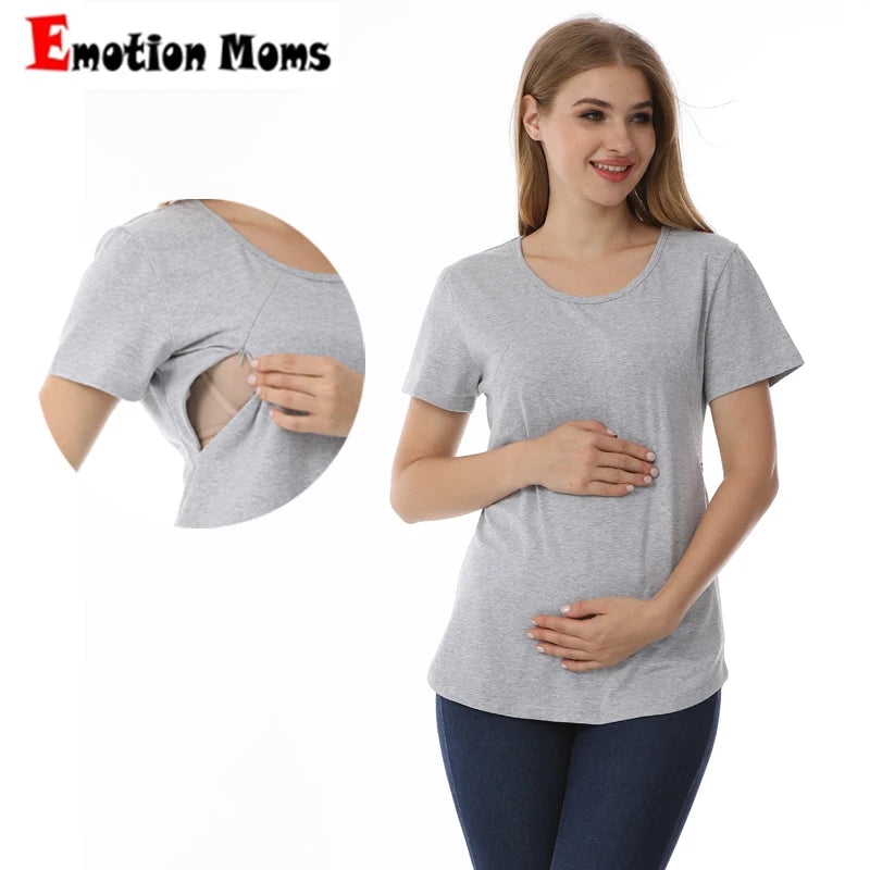 BlossomEase™ Maternity & Nursing T-Shirt – Comfort, Confidence & Style for Every Mum