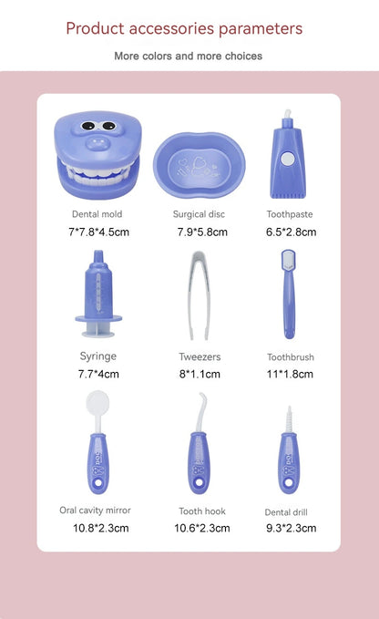 🦷 Montessori Dentist Role Play Set – Fun Learning Toy for Kids’ Imagination & Parent-Child Playtime 👩‍⚕️👦