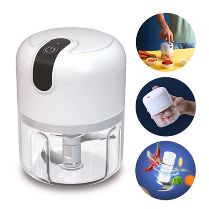 🔪 250ml Electric Mini Food Processor – Compact, Powerful & Effortless Kitchen Helper 🍅🥕