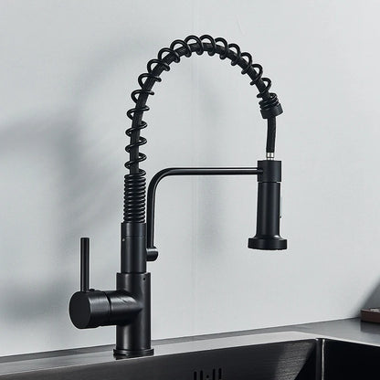 🚰 Rozin Matte Black 360° Rotating Kitchen Mixer Tap – Sleek Design, Dual Mode & Effortless Functionality 🖤